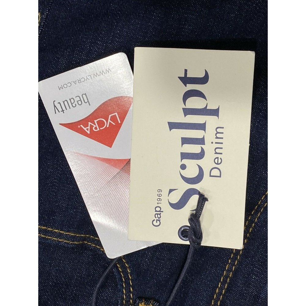 NWT GAP Women's Sculpt True Skinny Jeans 0/25R Darker Wash Stretch #788054 - Picture 3 of 8